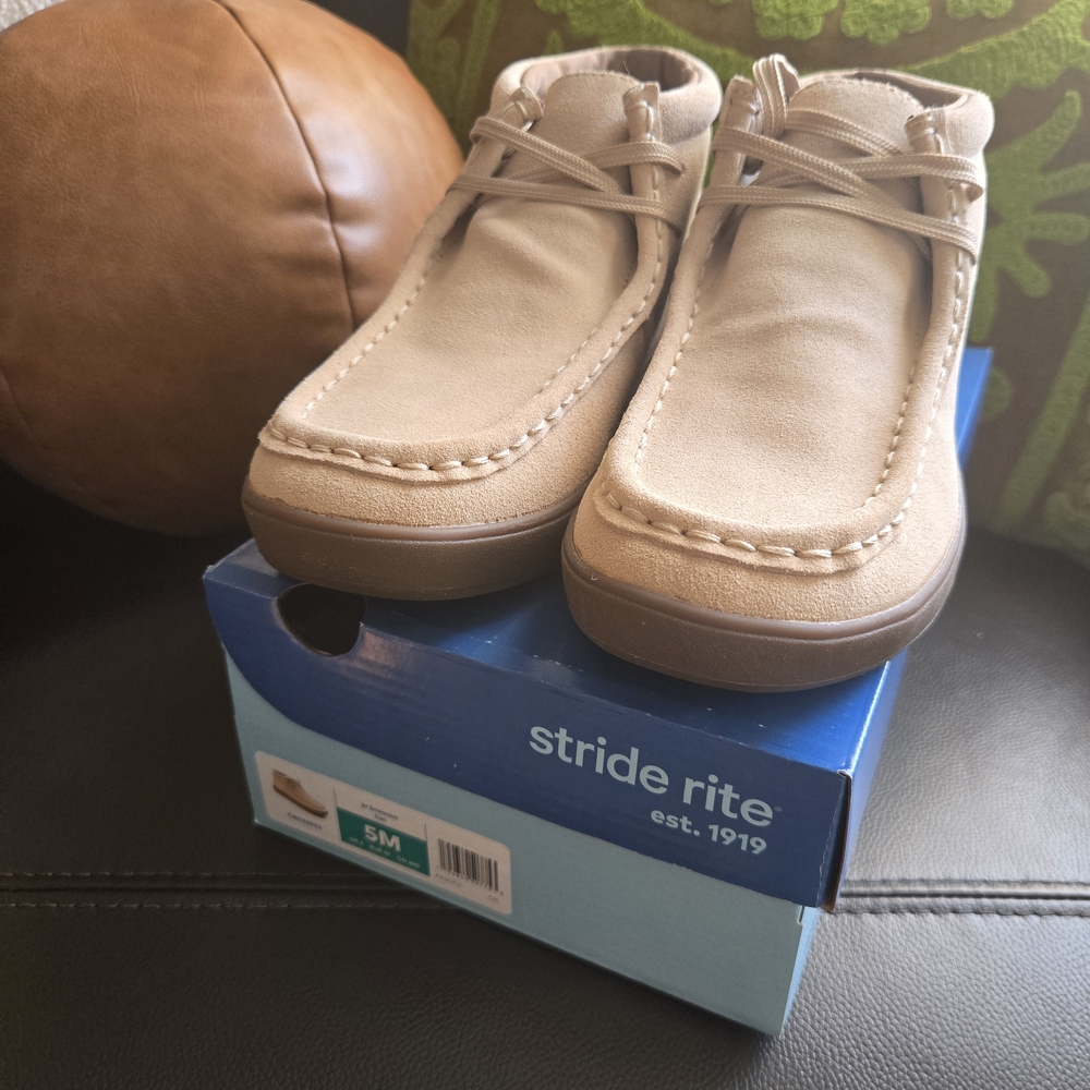 Stride Rite Tan Suede Kids Boots